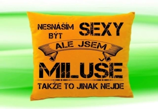 Polštář se jménem MILUŠE Medový