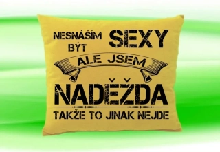 Polštář se jménem NADĚŽDA Béžový