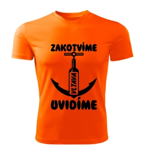 Vodácké tričko Zakotvíme uvidíme Vltava dámské XL