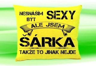 Polštář se jménem ŠÁRKA Žlutý